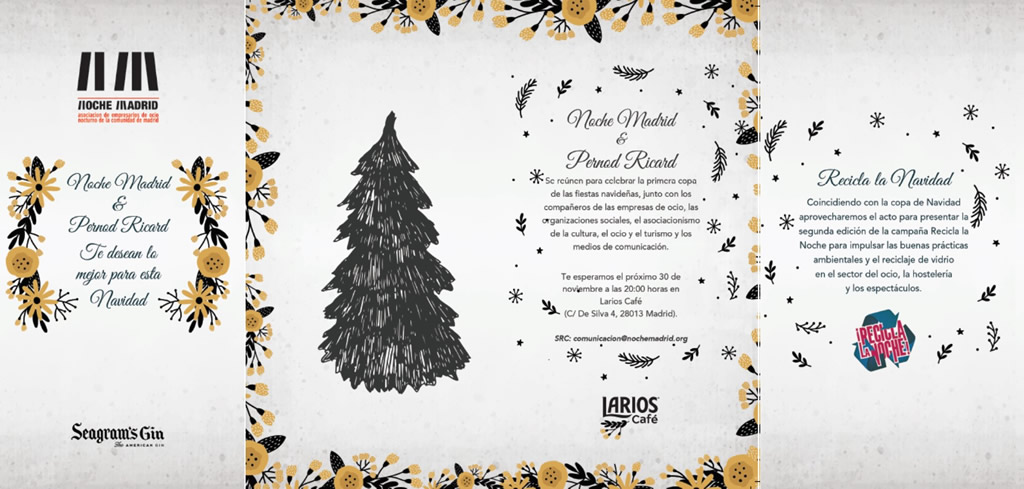 Noche Madrid y Pernod Ricard te desean lo mejor para esta Navidad