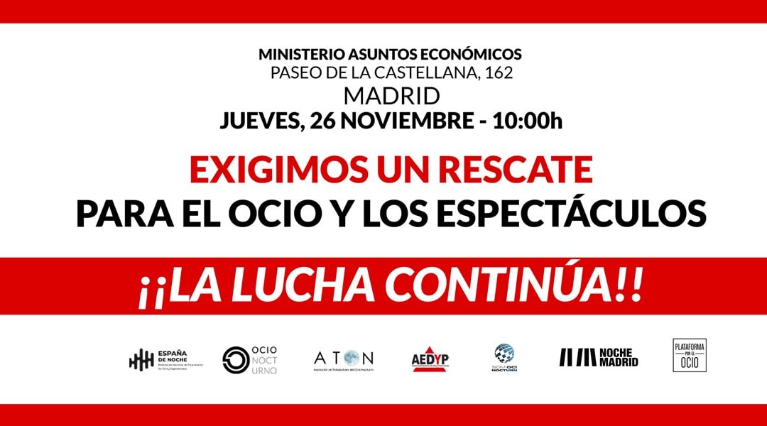 ACTO DE PROTESTA ANTE EL MINISTERIO ASUNTOS ECONOMICOS 26 NOVIEMBRE 10H.